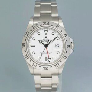 MINT Rolex Explorer White 40MM GMT With Watch Box